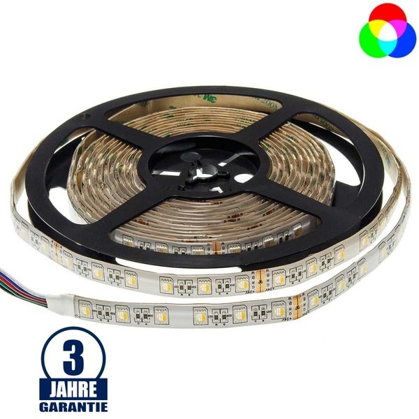 LED-Band 24V - 16W/m - RGBNW - IP54 - Rolle à 5m
