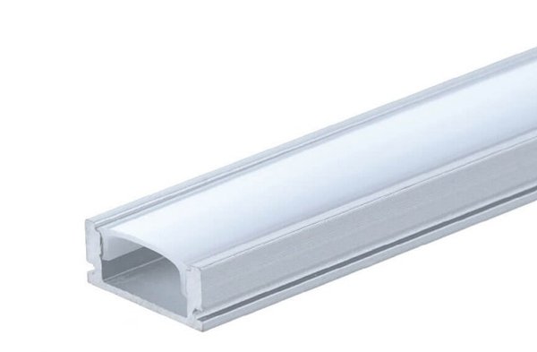 LED-Profil Aufputz - Alu eloxiert - 17,4x7mm - à 2m