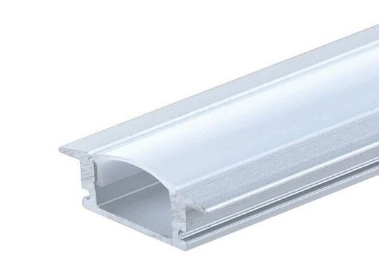 LED-Profil Einbau - Alu eloxiert - 17,3x7,4mm - à 2m